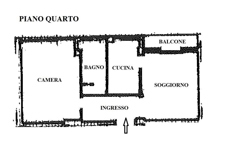 Bilocale ALVISI, Bologna (zona Massarenti) - planimetria 1