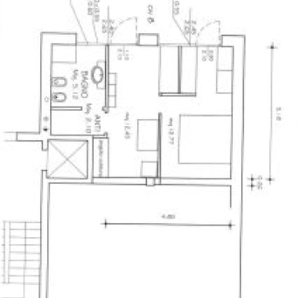 One-room apartment Via Massimiliano Kolbe, Budrio - floor plans 1