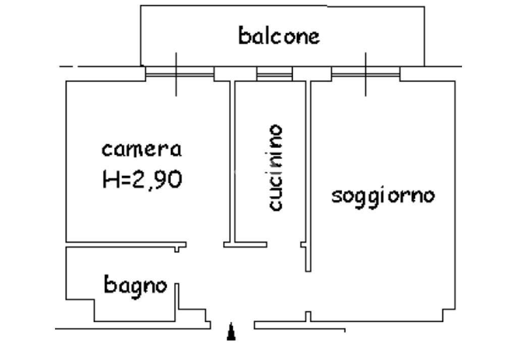 Bilocale Via Schiappacasse, Rapallo - planimetria 1