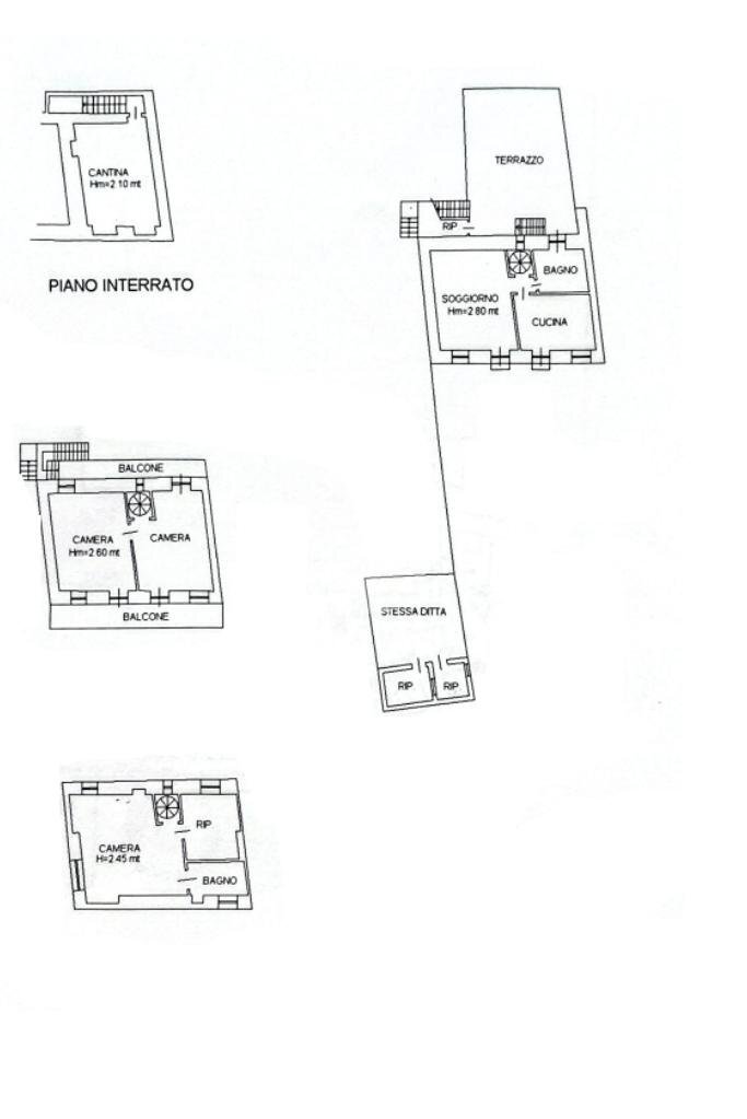 Casa semi indipendente Vicolo Matti, Caravino - planimetria 1