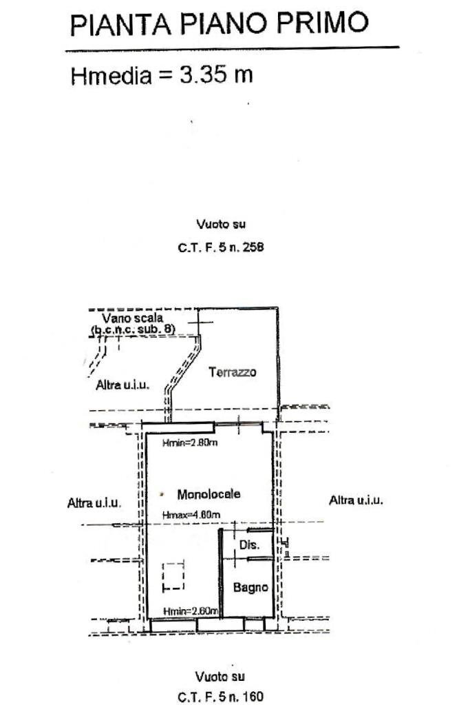 One-room apartment Via Generale Perotti, Borgaro Torinese - floor plans 1