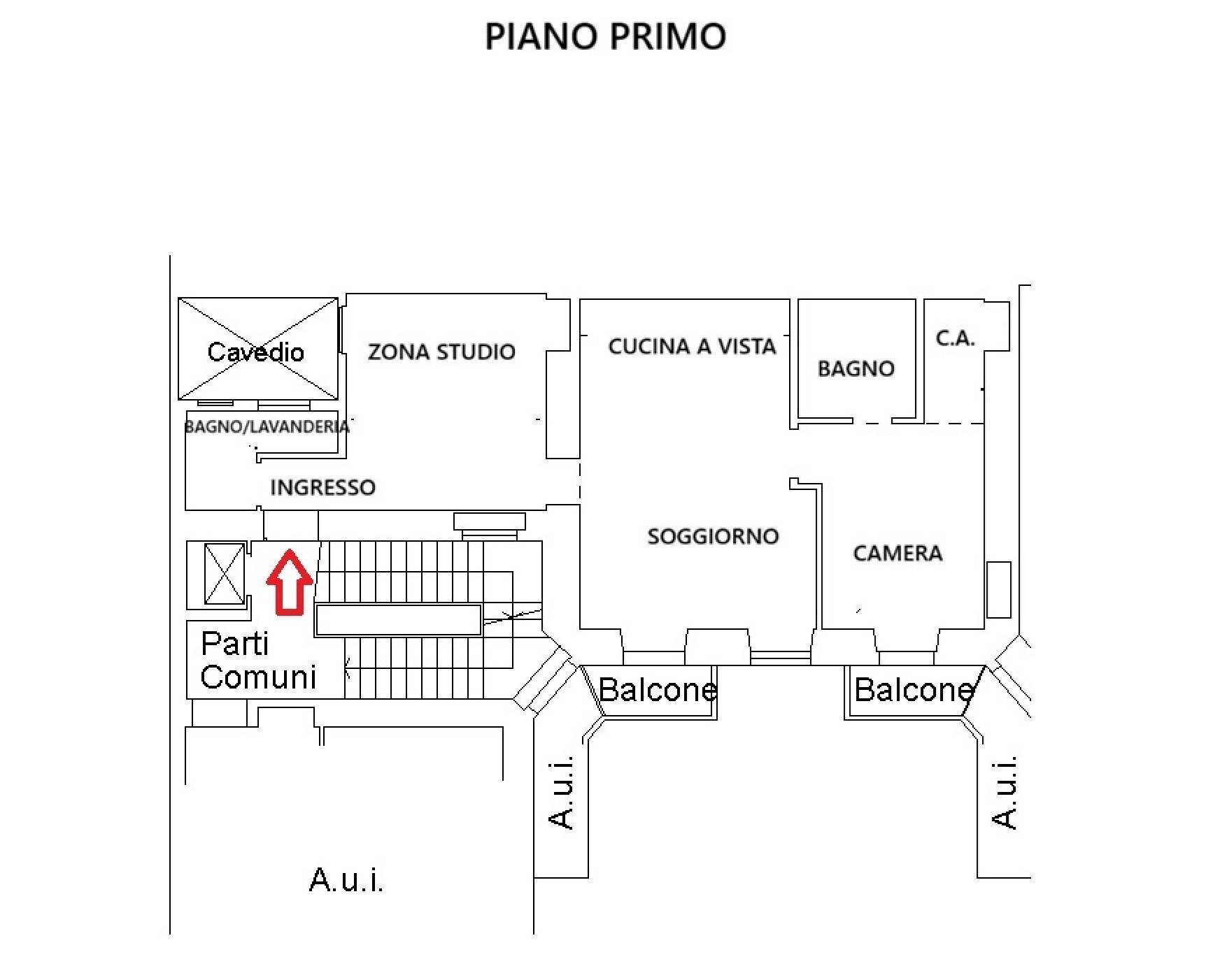 Foto 51 - Appartamento Foro Buonaparte
 
46, Milano - planimetria 1
