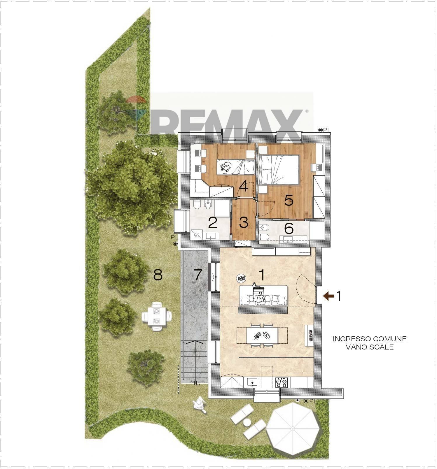 Pianta 2D - Trilocale VIA Giuseppe Parini
 
51, Cesano Maderno - planimetria 1