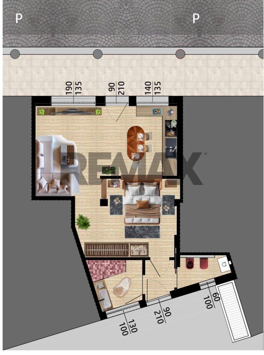 Pianta 2D - Two-room apartment IV Novembre
 
snc, Germignaga - photo 1