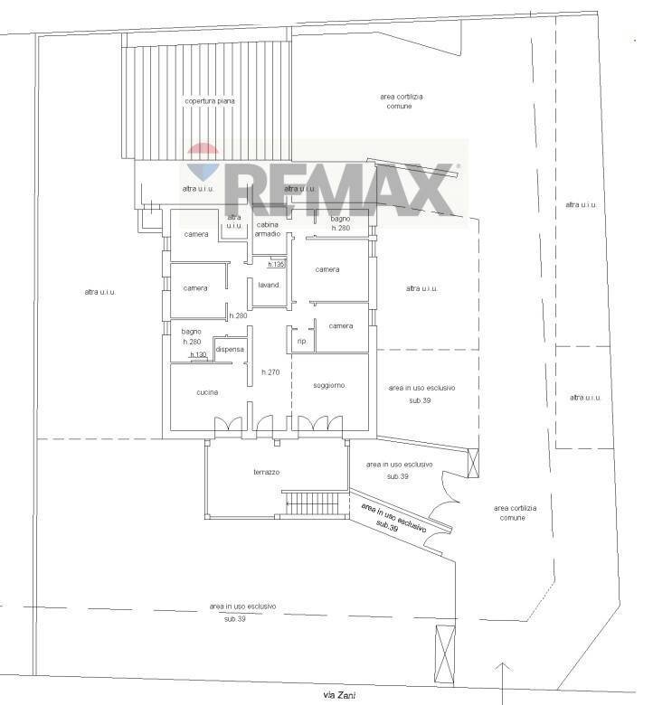 Pianta 2D - Apartment Via Abate Pietro Zani
 
54A, Fidenza - floor plans 1