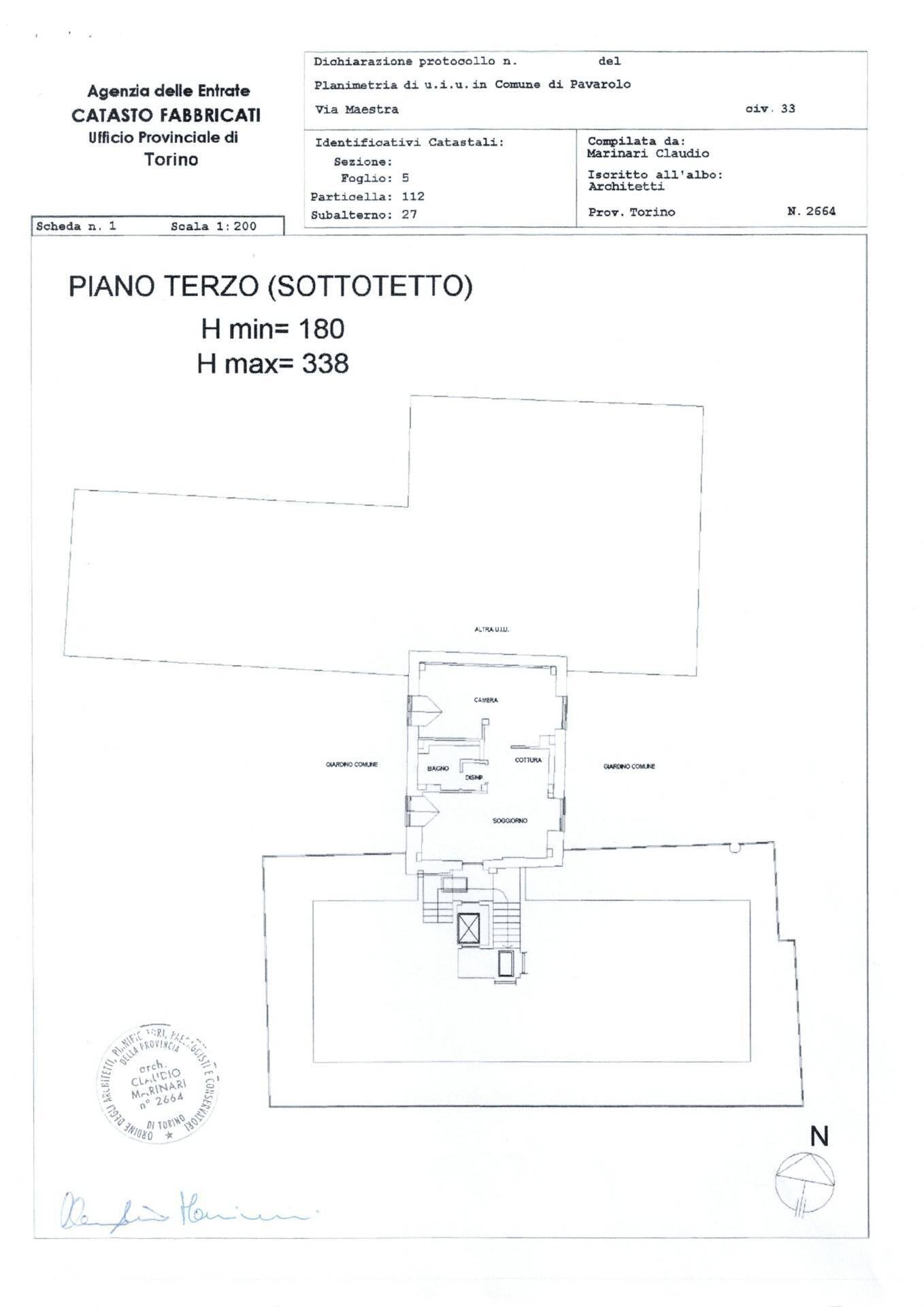 Foto 25 - Bilocale Via Maestra
 
33, Pavarolo - planimetria 1