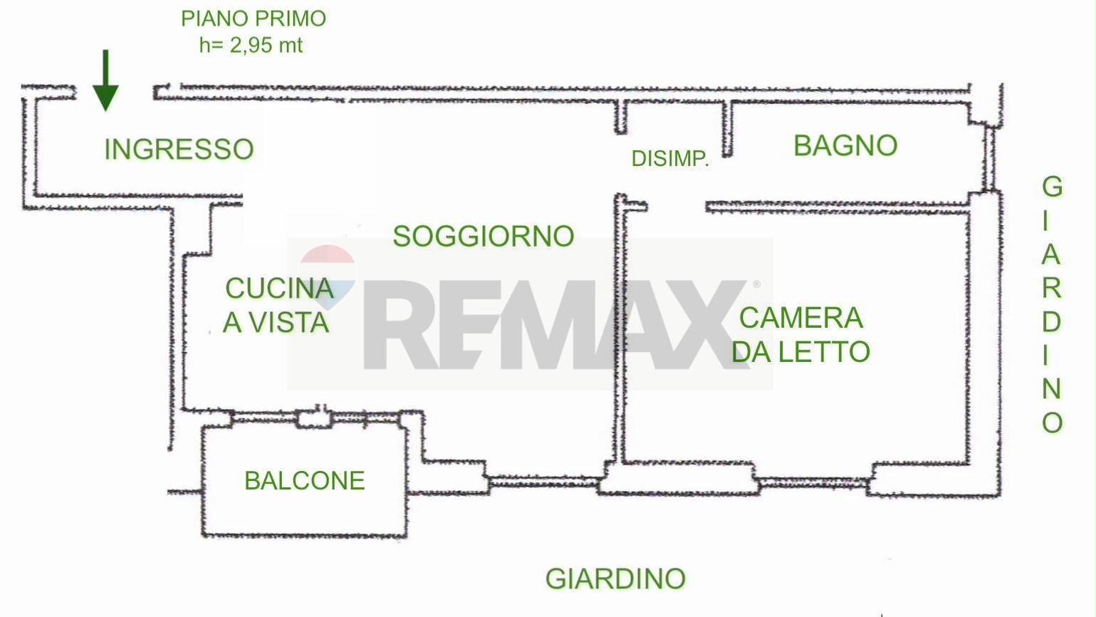 Pianta 2D - Bilocale Via Padre Luigi Monti
 
15, Milano - planimetria 1