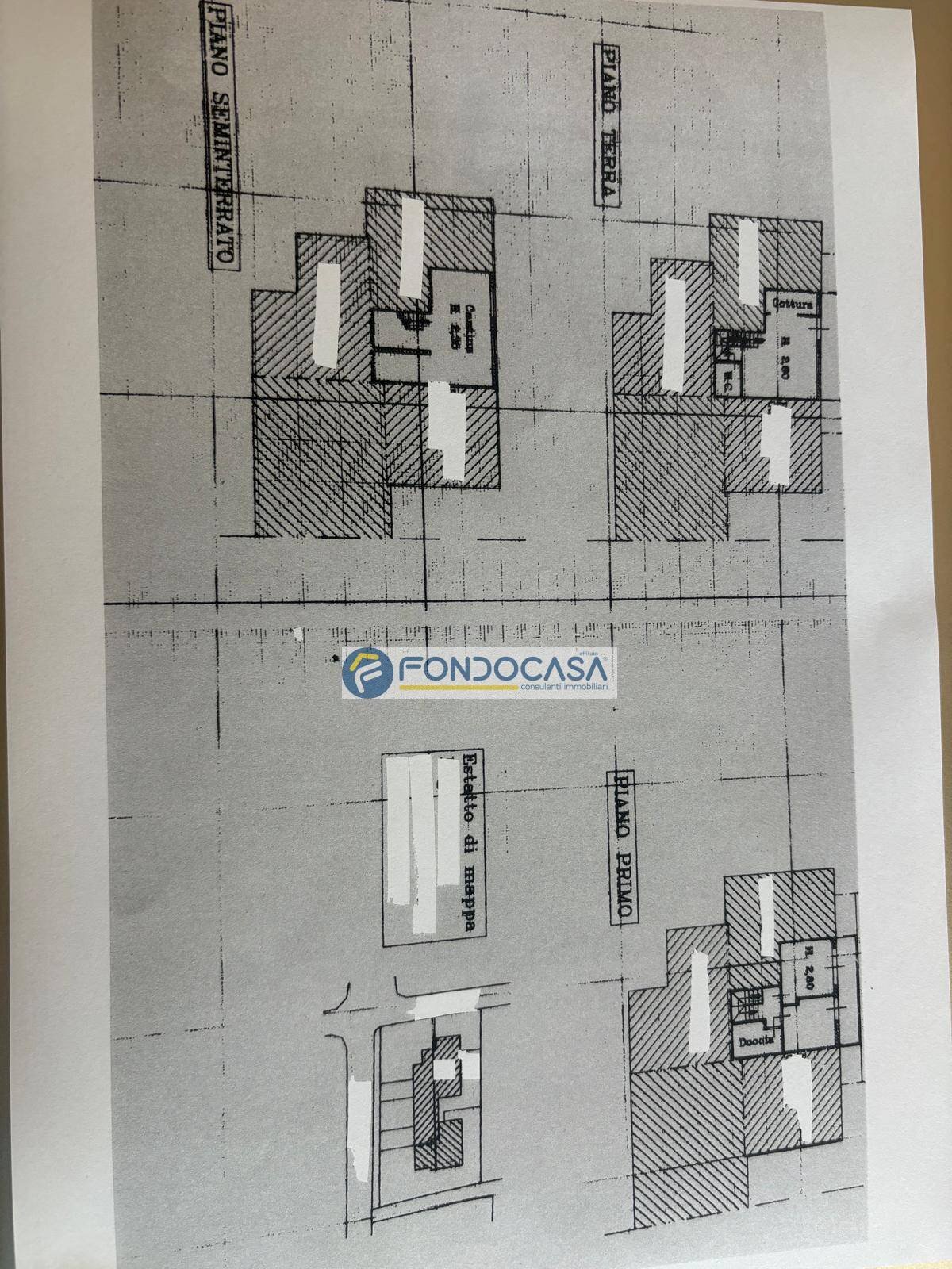 scheda catastale - Villa a Schiera via magliano, Massa - planimetria 1