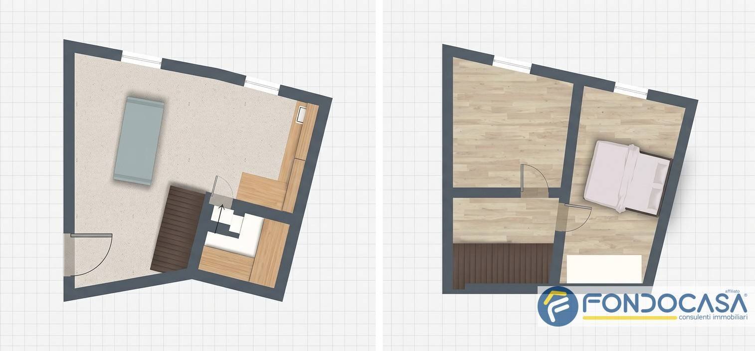 Foto 7 - Three-room apartment Via Mura, Palazzolo sull'Oglio - floor plans 1