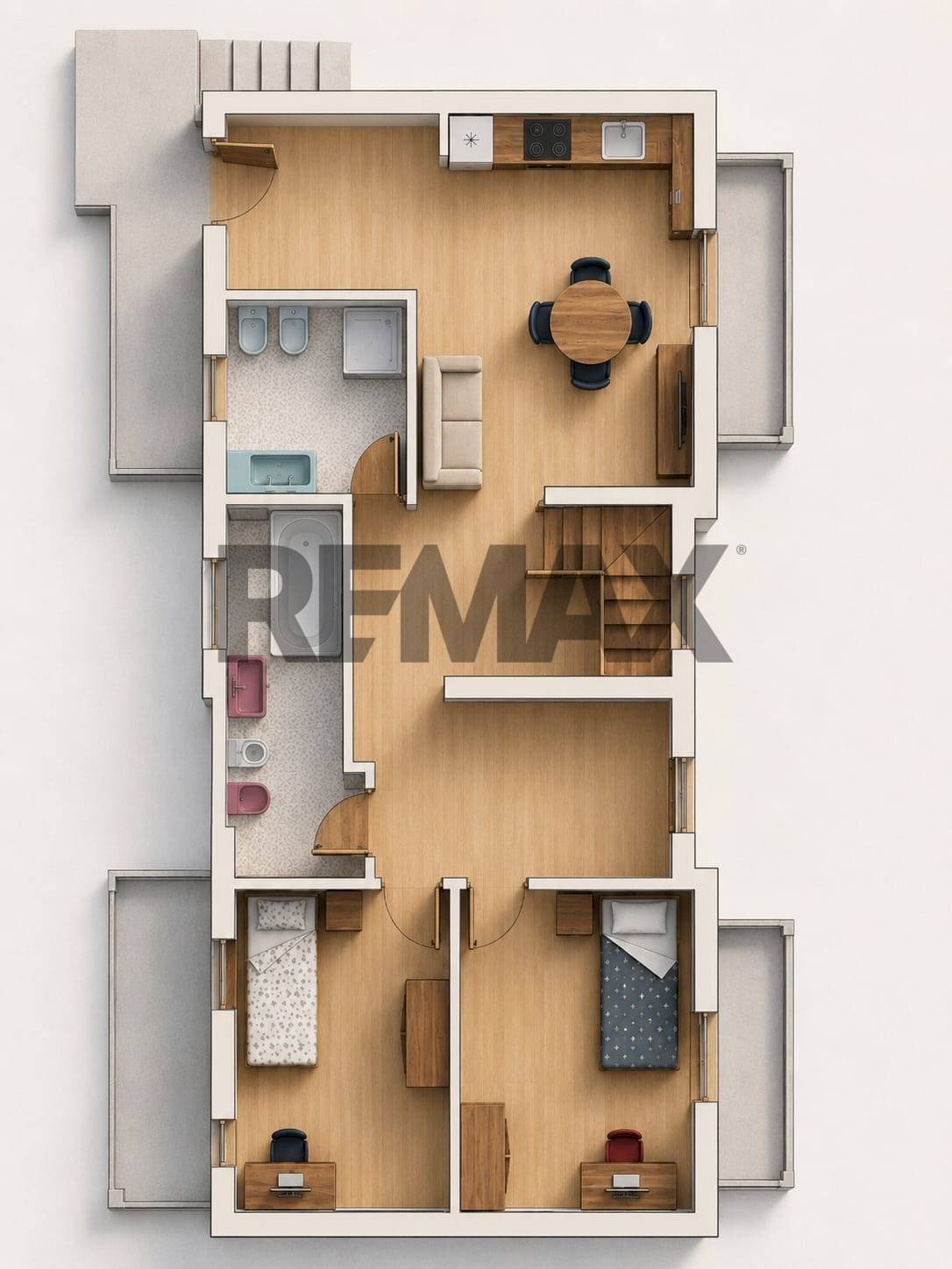 Pianta 3D - Casa semi indipendente VIA EDISON
 
16, Lonate Ceppino - planimetria 1