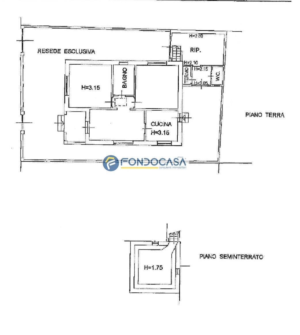 planimetria - Villa Via Donizzetti, Camaiore - planimetria 1