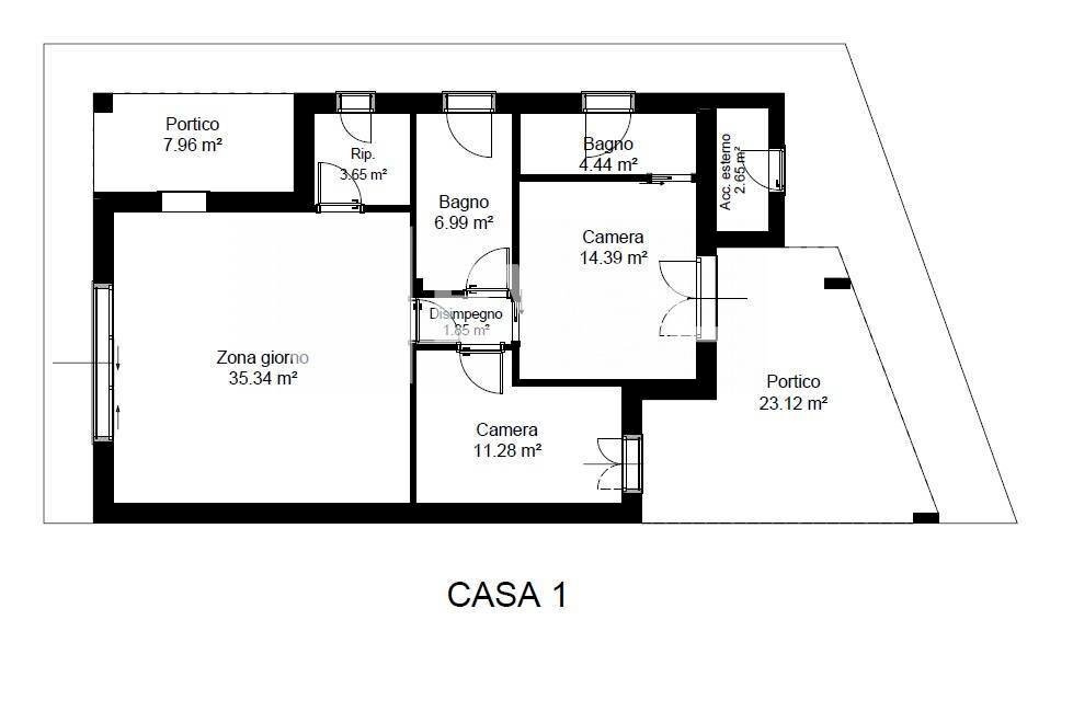 Foto 10 - Casa indipendente Via Rodeano, Dignano - planimetria 1