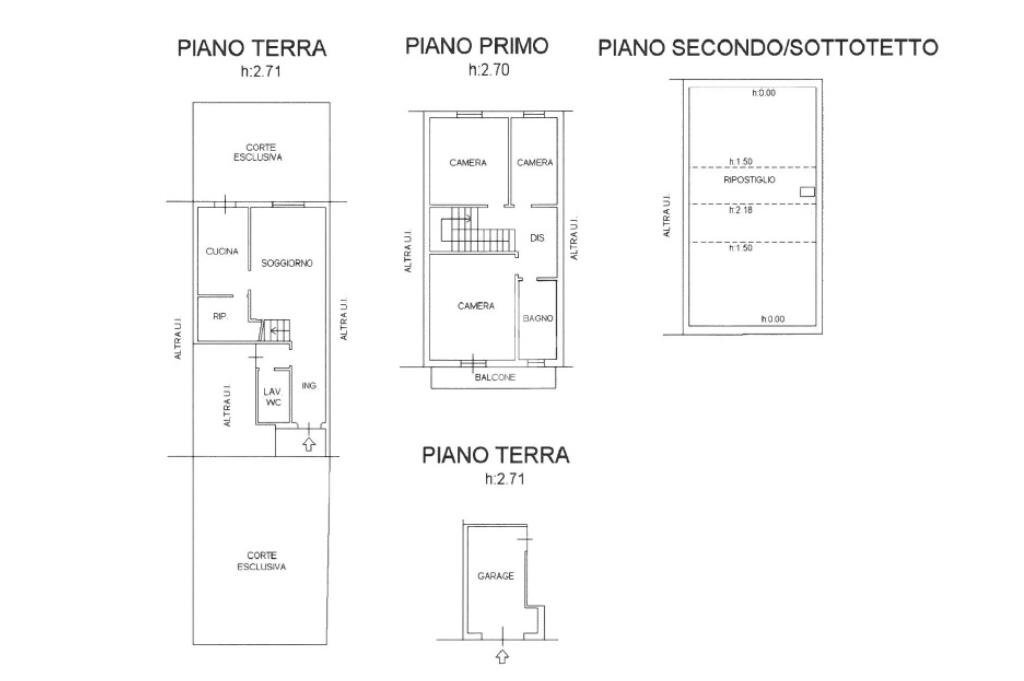 Villa a Schiera Via roma, Tavoleto - planimetria 1