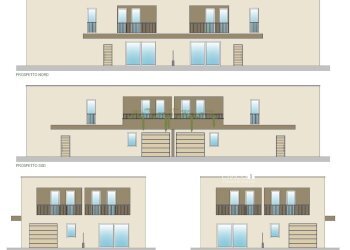 Prospetti Quadrifamiliare - Casa semi indipendente Via Giuseppe Garibaldi 40, San Pietro in Gu - foto 4