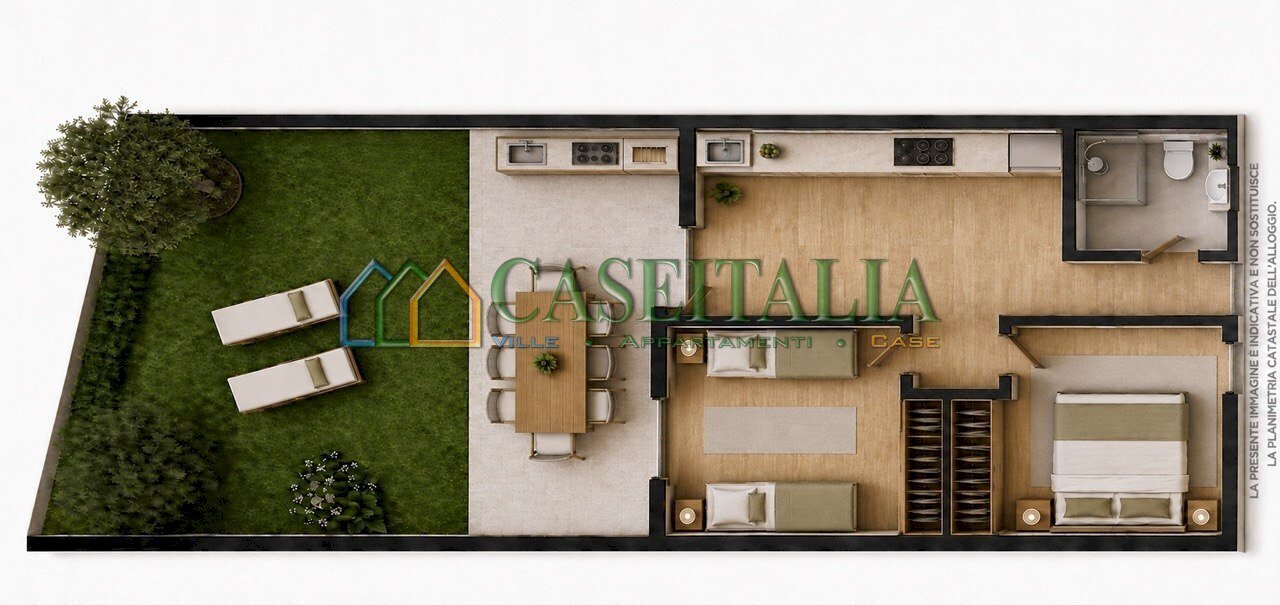 planimetria - Appartamento Via Asti, Ceriale - planimetria 1