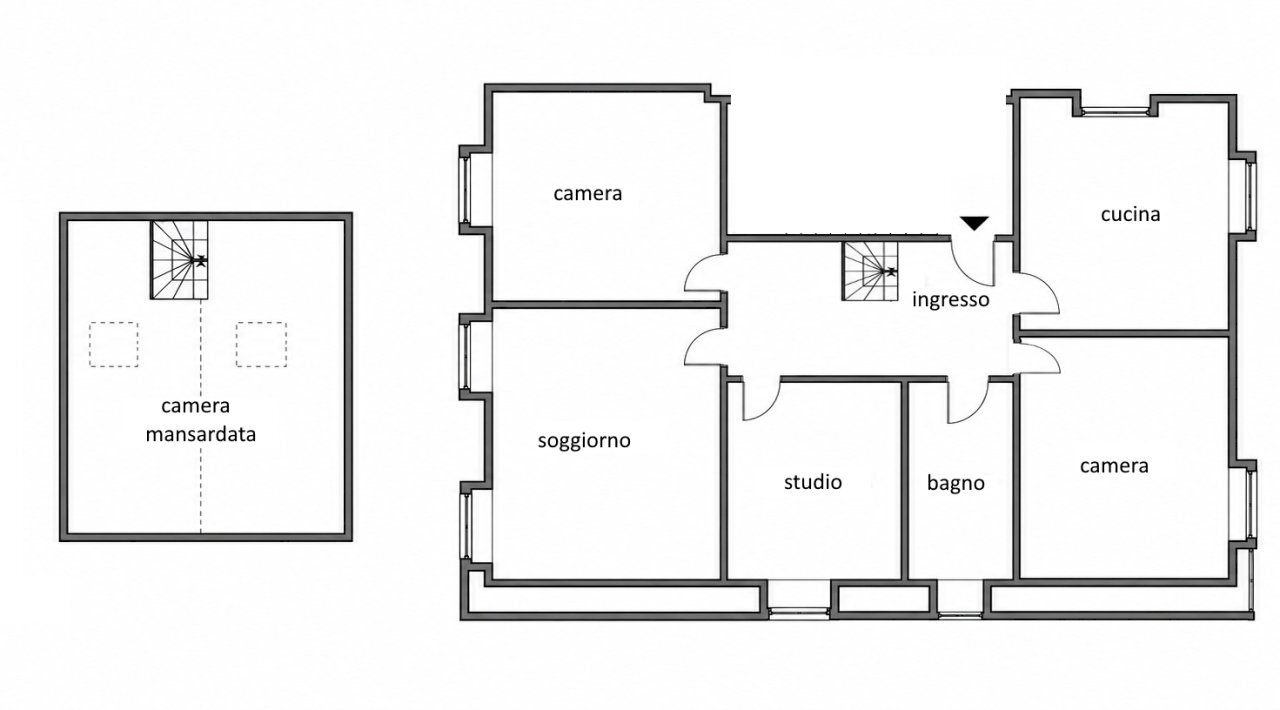 PLANIMETRIA - Quadrilocale Rapallo - planimetria 1