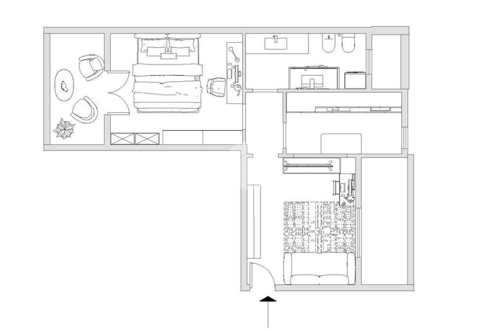 Bilocale Via Monte S. Genesio, Milano (zona Maciachini) - planimetria 1