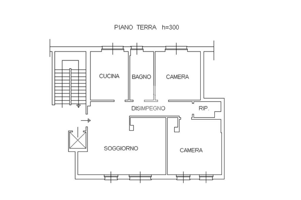 Quadrilocale Corso XXV Aprile, Asti - planimetria 1