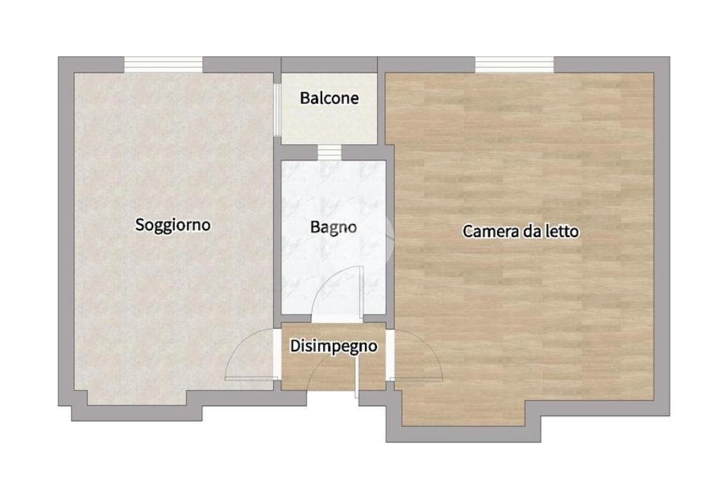 Bilocale Via paolo mantegazza, Milano (zona Villapizzone) - planimetria 1