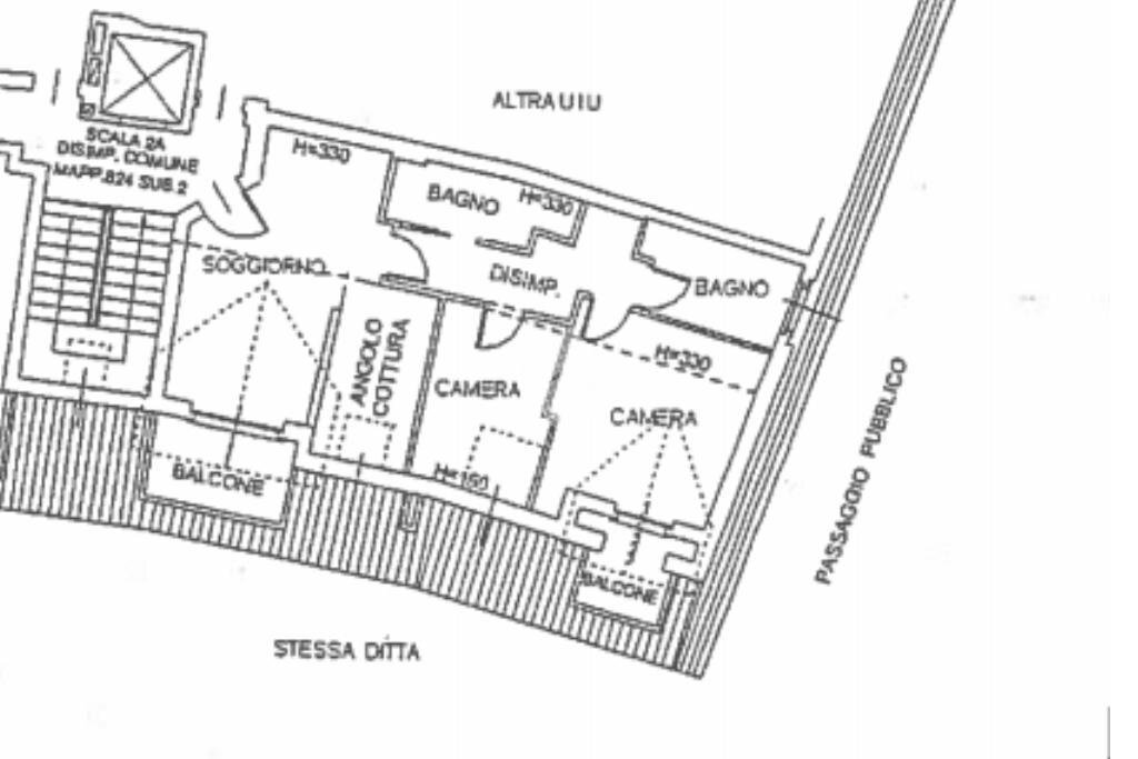 Trilocale Via vivarelli, Vittuone - planimetria 1