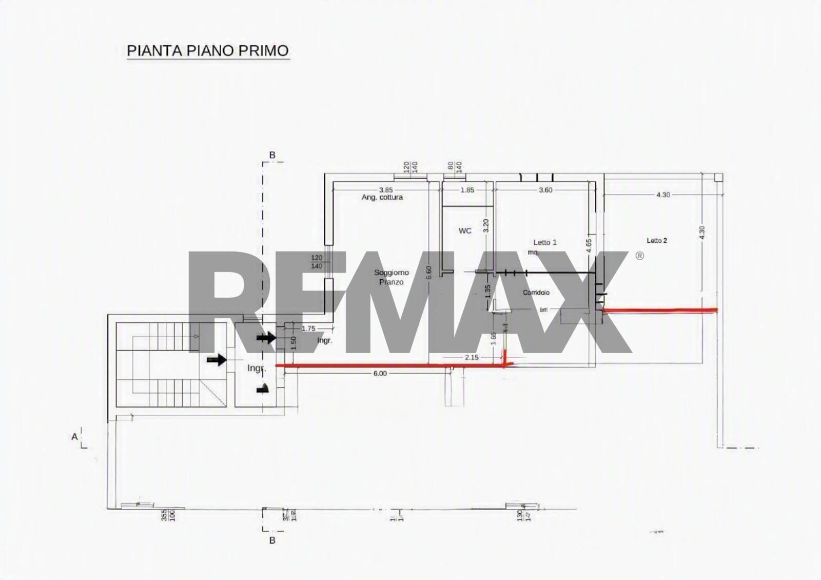 Pianta 2D - Trilocale Via Manzoni
 
2, Augusta - planimetria 1