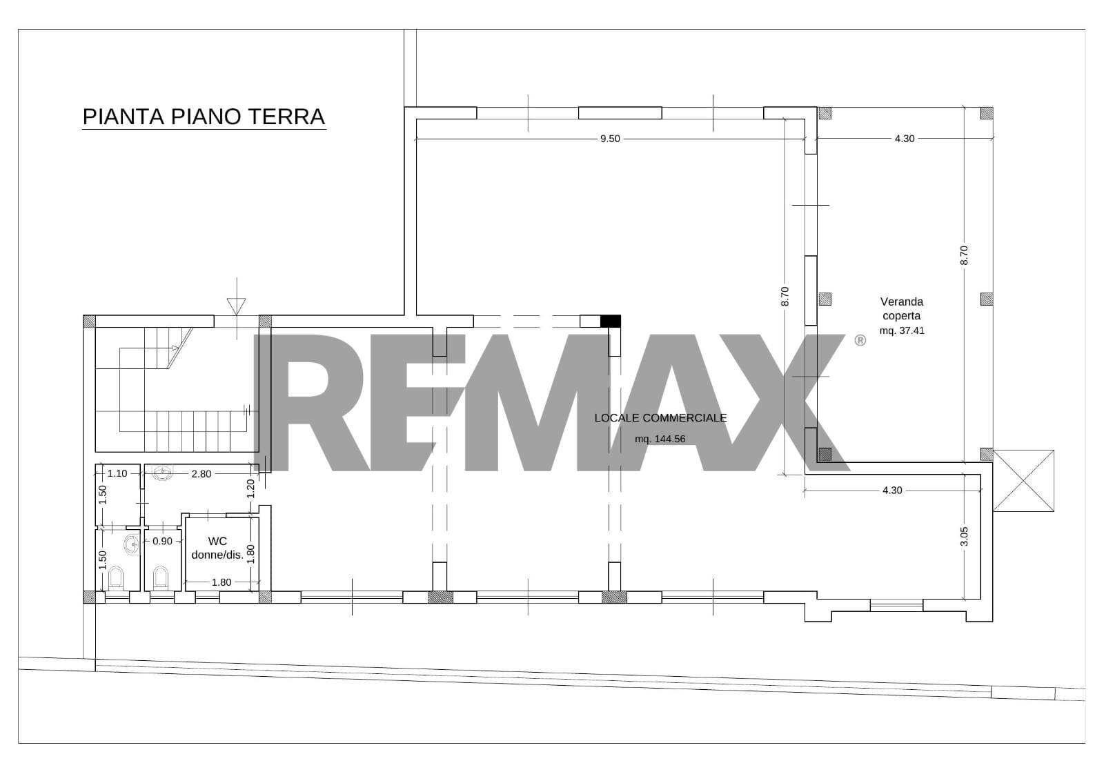 Pianta 2D - Attività Commerciale VIA MANZONI
 
2, Augusta - planimetria 1
