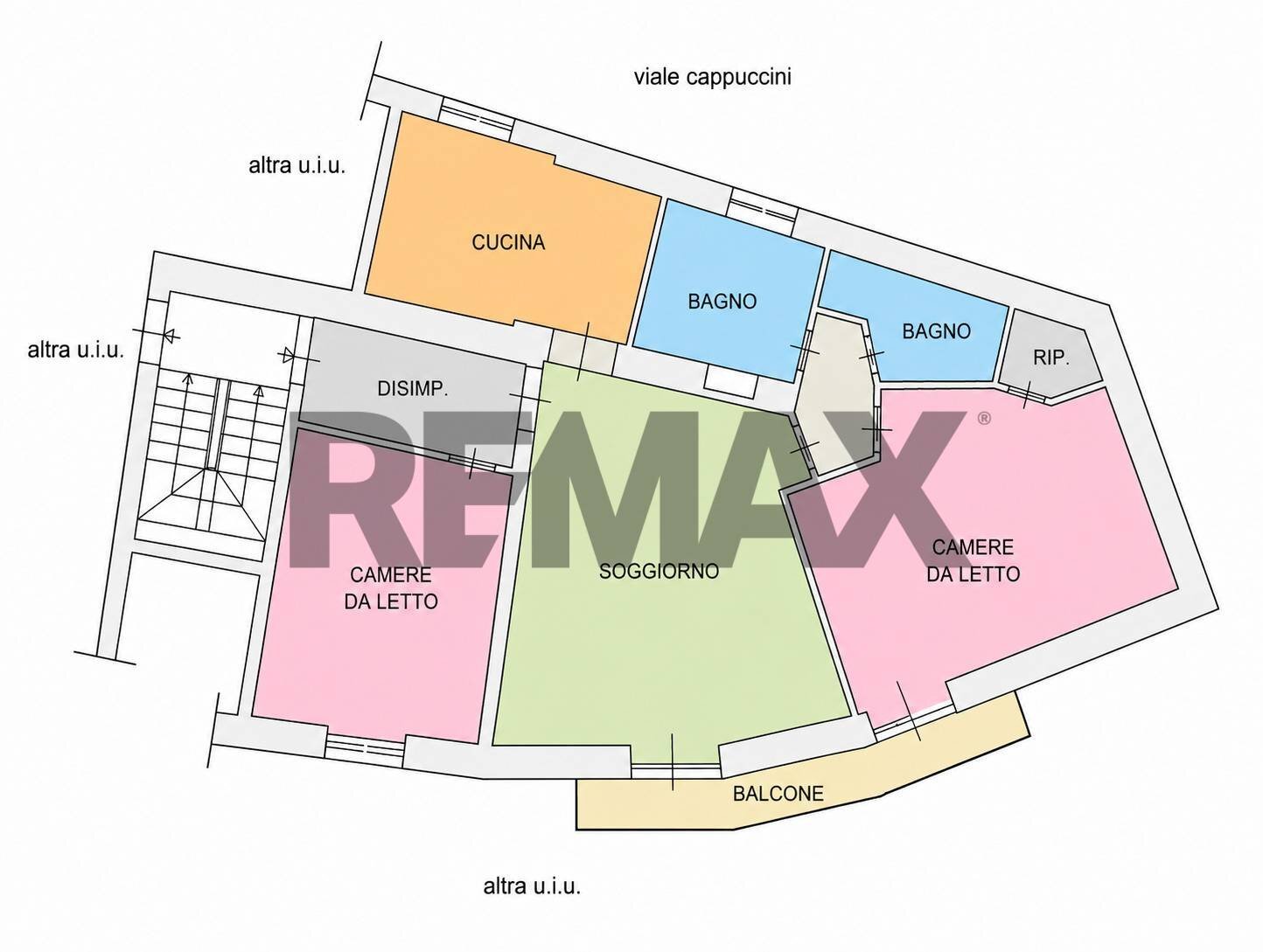 Pianta 2D - Trilocale Rampe Cappuccini
 
7, Pozzuoli - planimetria 1