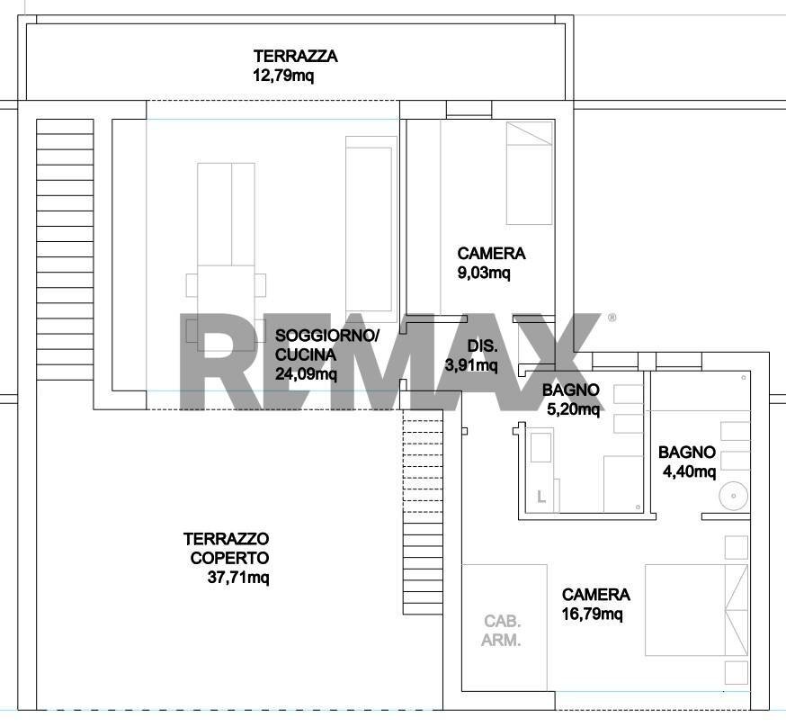Pianta 2D - Attic Via Ca Gamba 2^ Traversa
 
10, Jesolo - floor plans 1