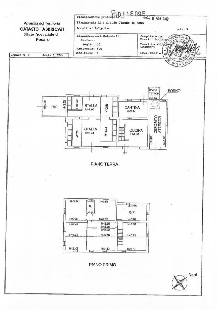 Rustico via della Trave, 86, Fano - planimetria 1