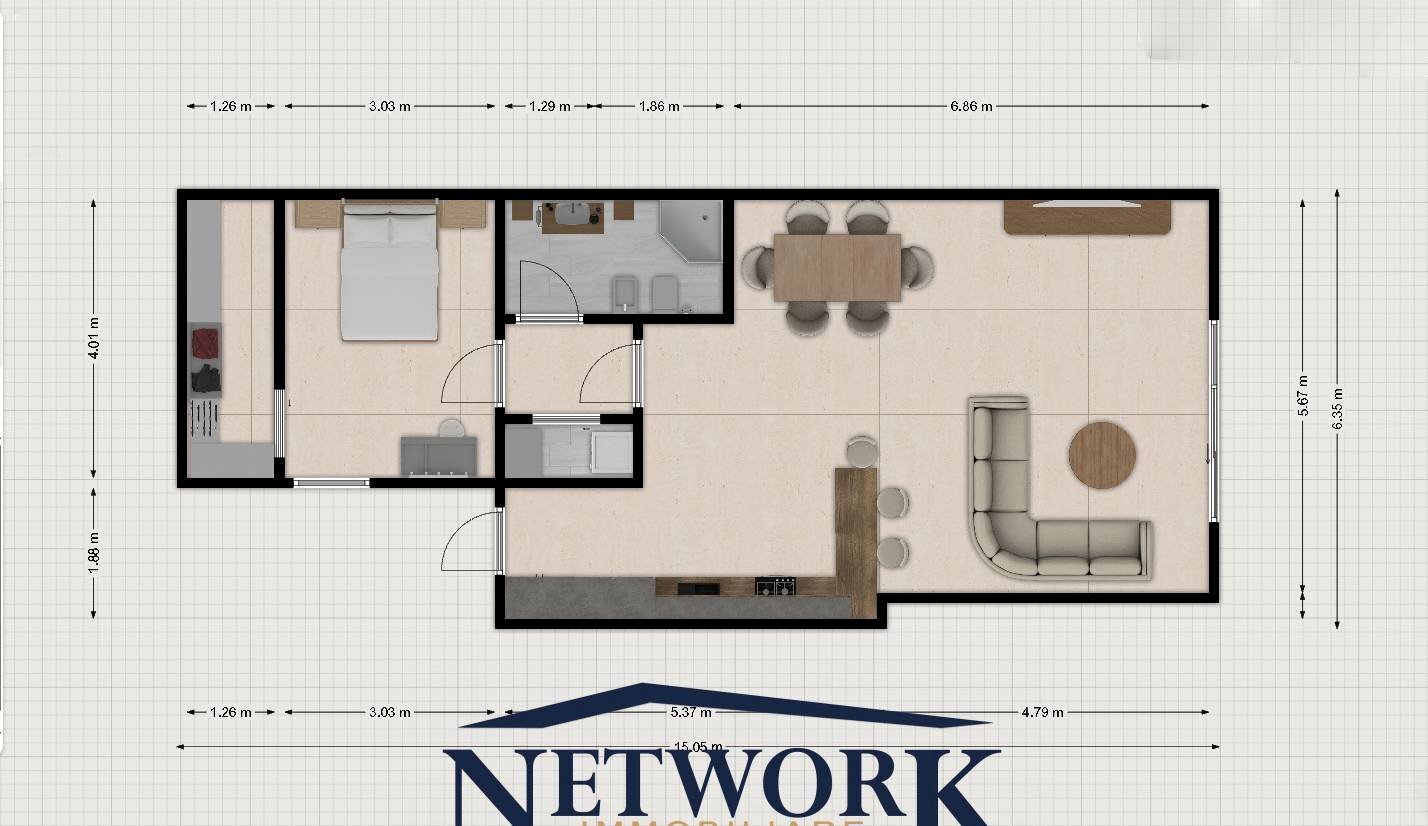 Foto 12 - Two-room apartment Piazza B. Pezzati Anna
 
25, Guidizzolo - floor plans 1