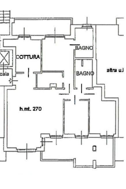 Quadrilocale via Giacomo Medici, 14, Monza (zona Triante) - planimetria 1
