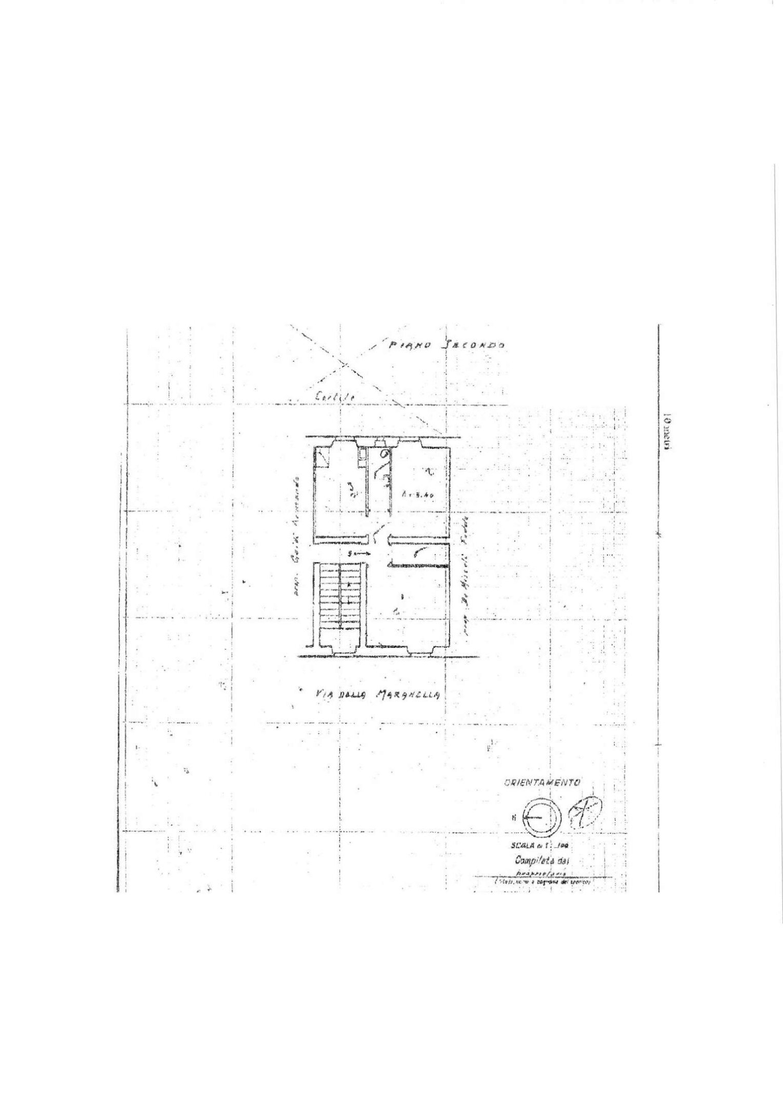 via della marranella n. 60 rif. 4-8 - Appartamento via della Marranella, Roma (zona Pigneto) - planimetria 1