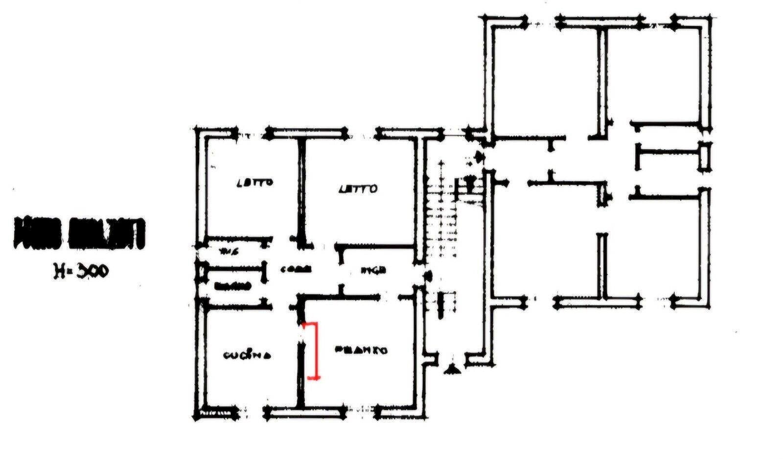 Three-room apartment via Gherardo Ghirardini, 10, Rovigo - floor plans 1