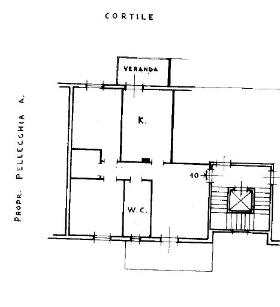 Three-room apartment via G. Lembo 11, Bari (neighborhood Santo Spirito) - floor plans 1
