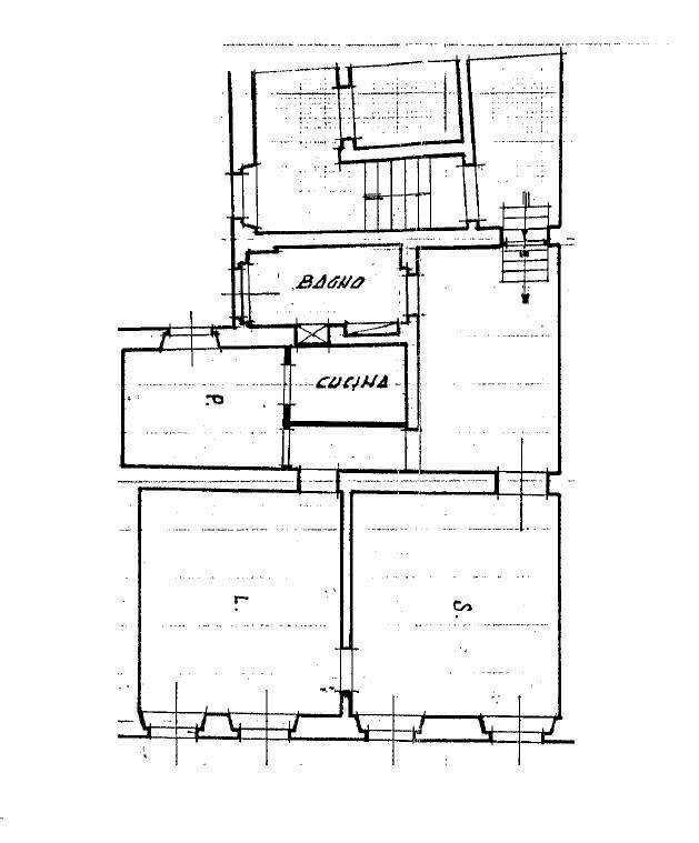 Three-room apartment via di Sant'Ignazio, 9, Roma (neighborhood Centro Storico) - floor plans 1