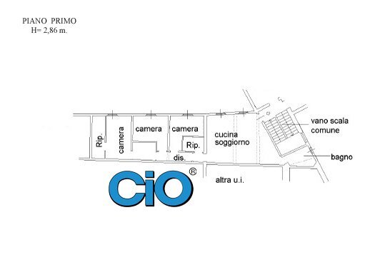 planimetria - Appartamento Bologna (zona Centro Storico) - planimetria 1