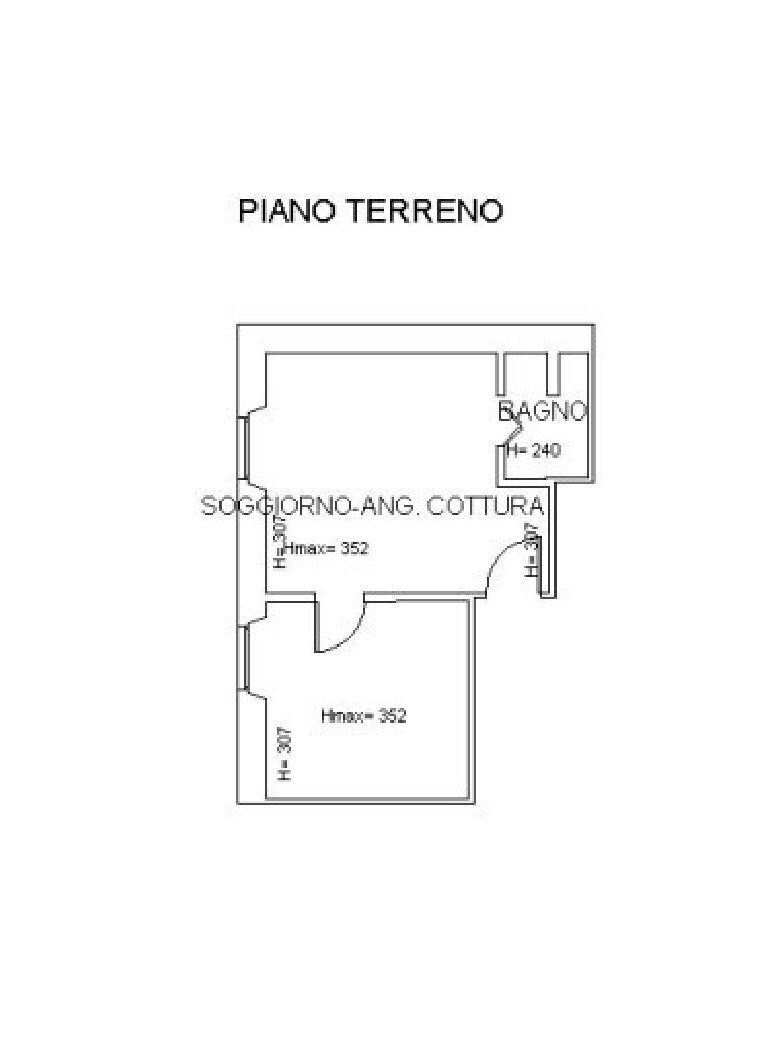 Planimetria - Bilocale Via Pindemonte, Firenze - planimetria 1