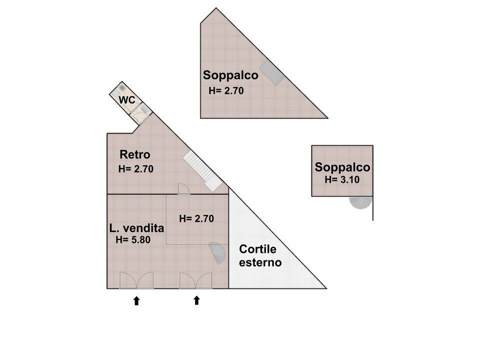 pln1.jpg - Commercial Premises Piazza Enrico Cenni 1, Napoli (neighborhood Poggioreale) - floor plans 1