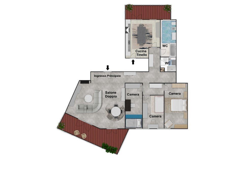 pln1.jpg - Appartamento Via San Domenico 38, Napoli - planimetria 1