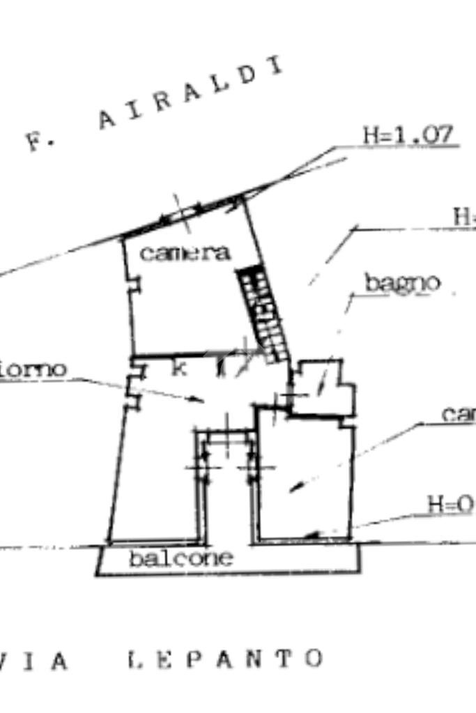 Three-room apartment Via Lepanto, Alassio - floor plans 1