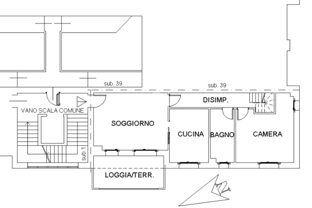 Appartamento Via Roma, Calderara di Reno - planimetria 1