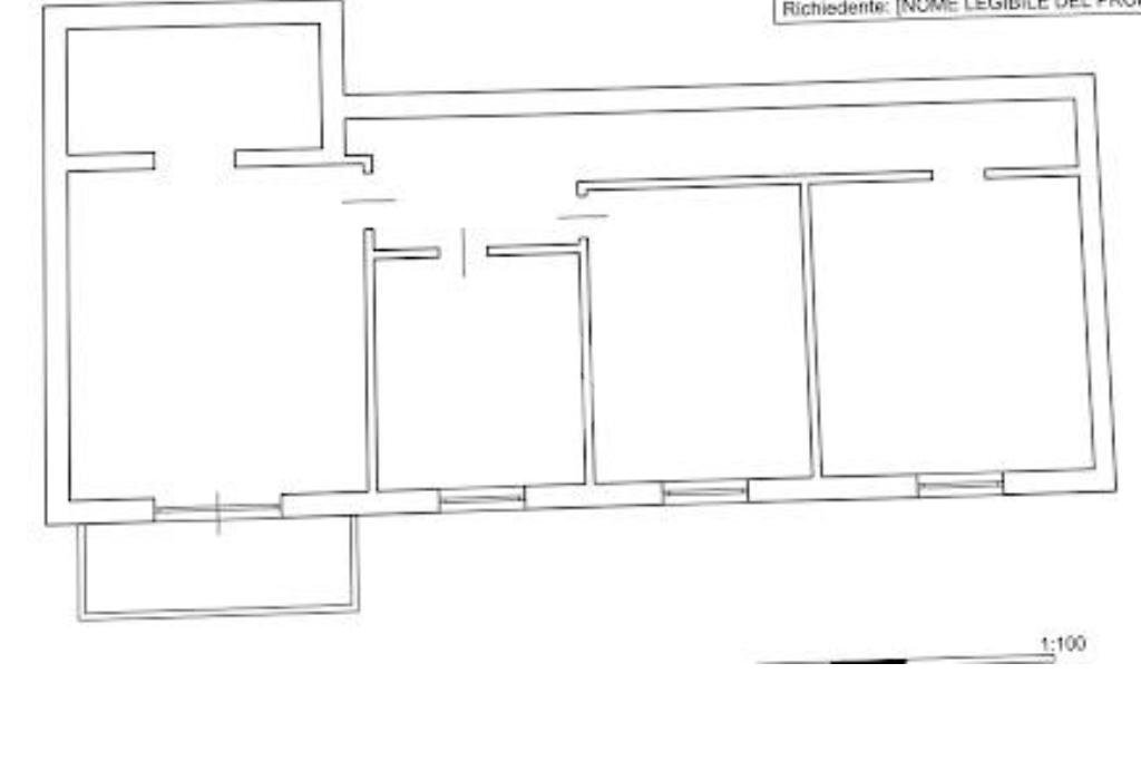 Trilocale Via francesco primaticcio, Bologna (zona Corticella) - planimetria 1