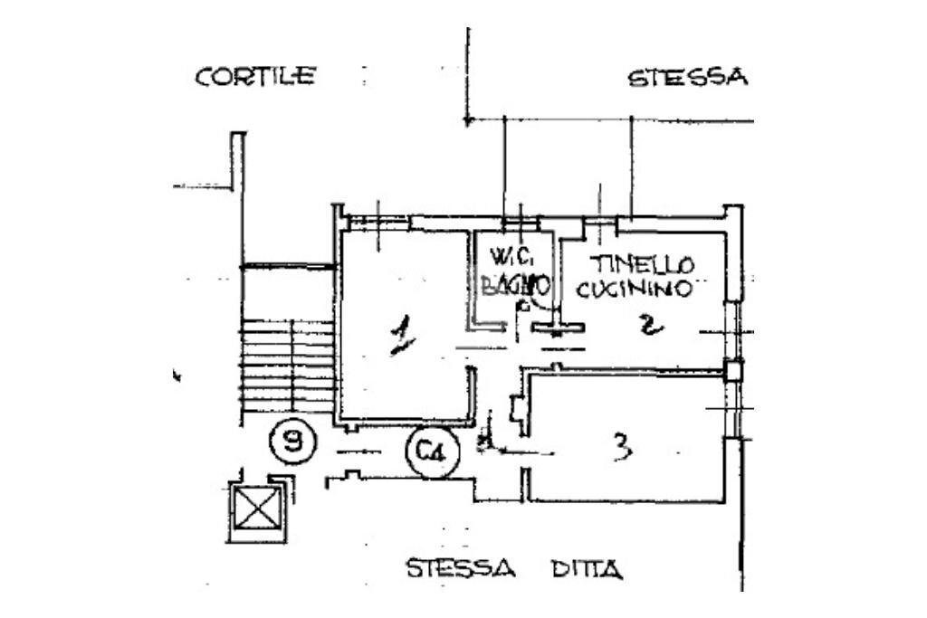 Trilocale Via cristoforo colombo, Piossasco - planimetria 1
