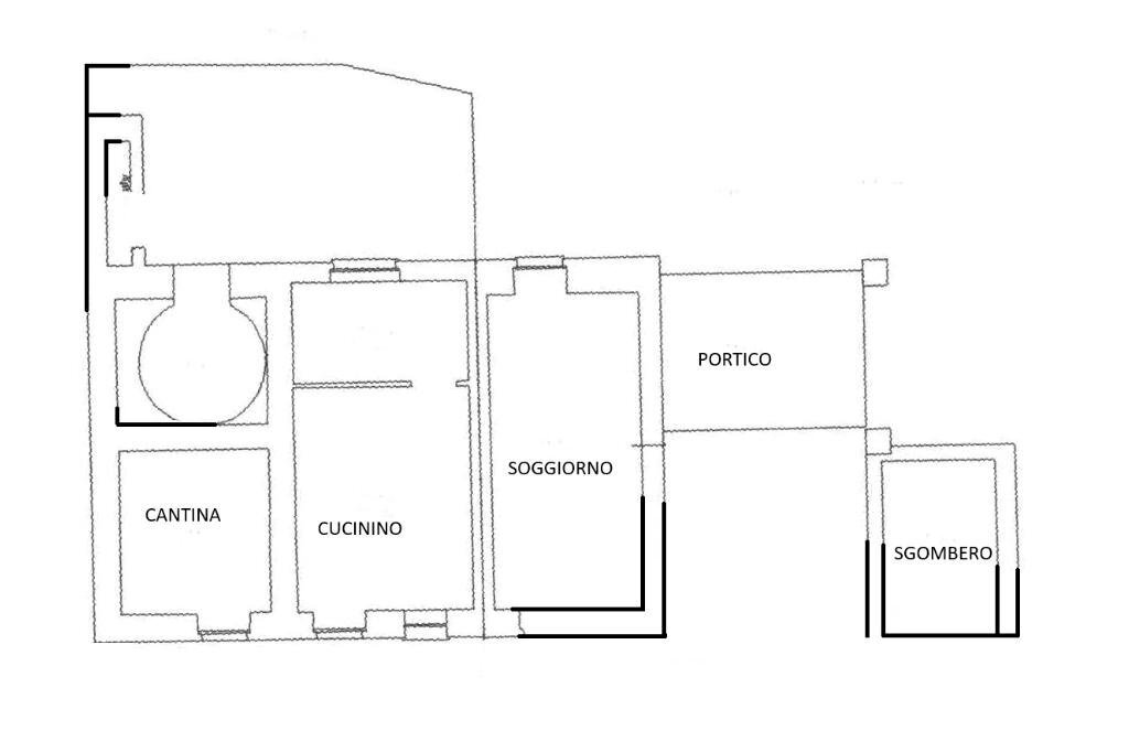 Rustico Via Chiappere, Barge - planimetria 1