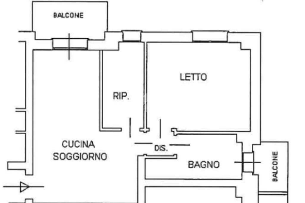Bilocale Via Socrate, Reggio nell'Emilia - planimetria 1