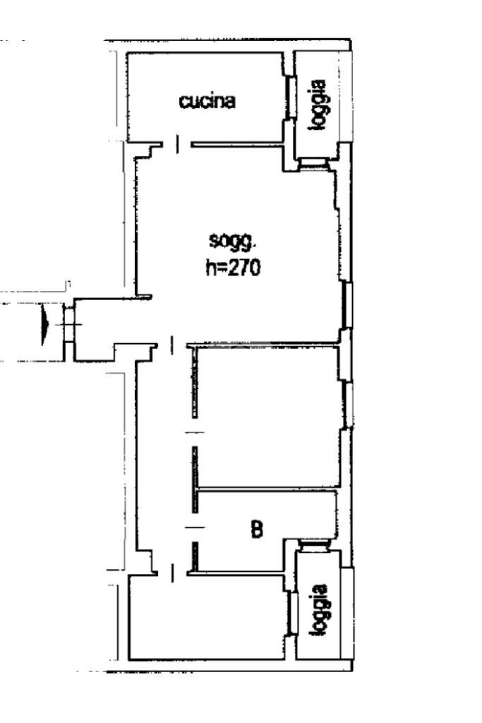 Trilocale Viale Vincenzo Lancetti, Milano (zona Lancetti) - planimetria 1