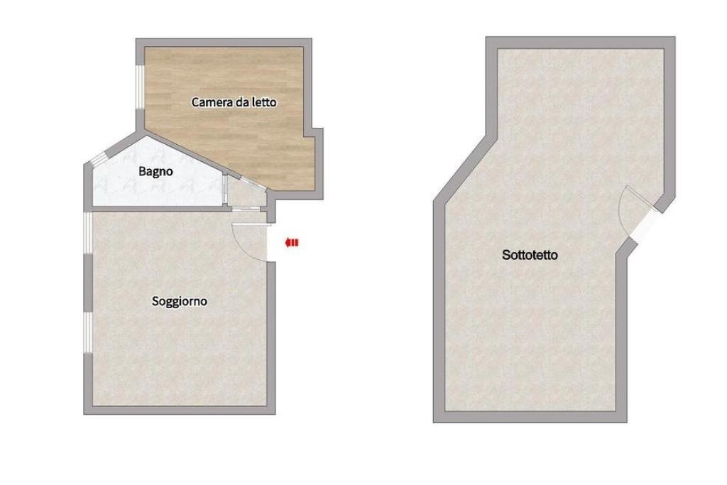 Bilocale Viale Carlo Espinasse, Milano (zona Villapizzone) - planimetria 1