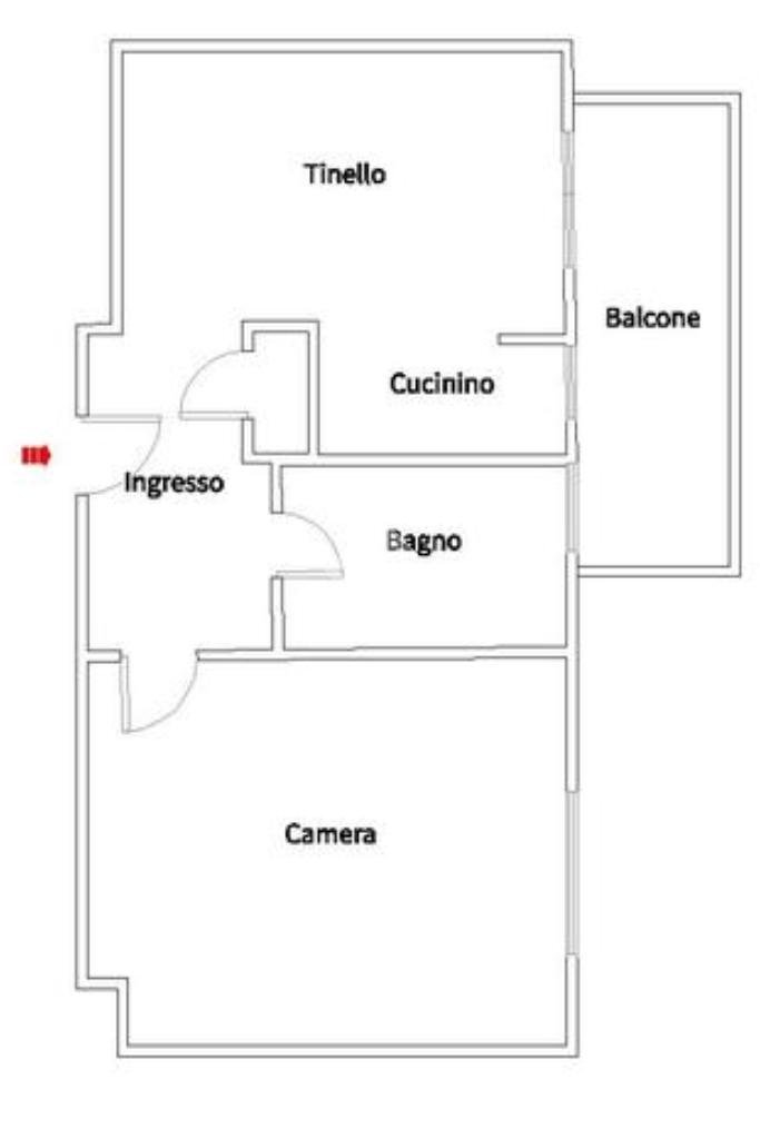 Bilocale Via guido reni, Torino (zona Santa Rita) - planimetria 1