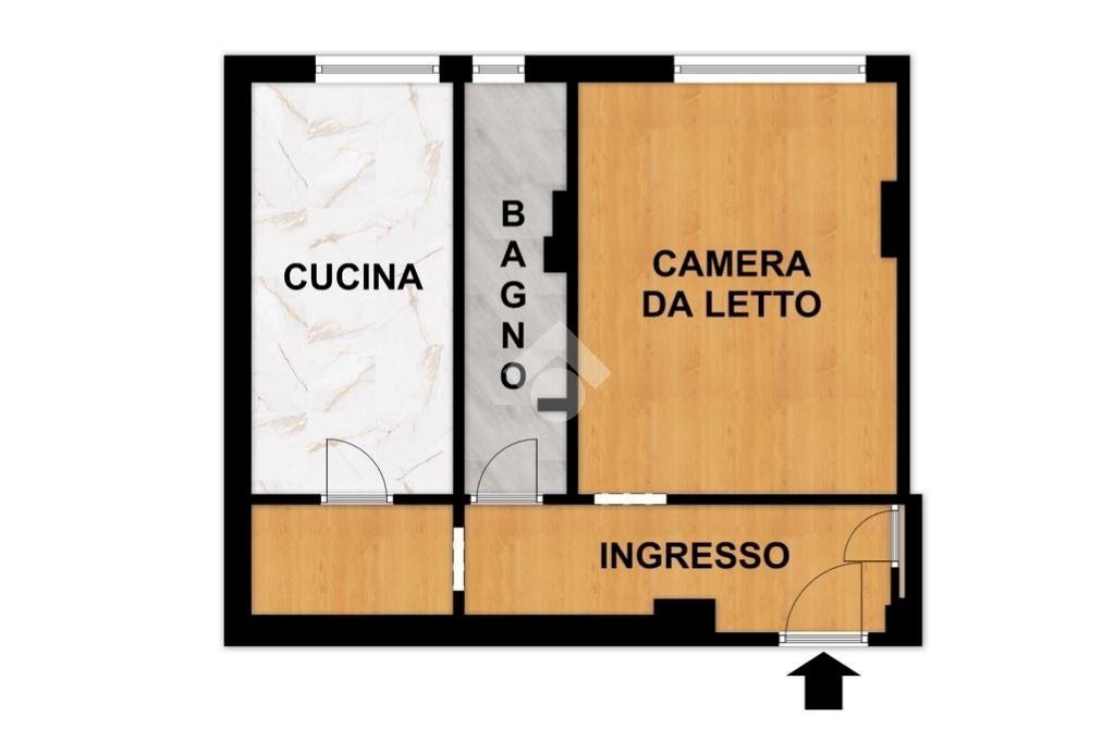 Bilocale Corso Viglienzoni, Savona (zona Oltreletimbro) - planimetria 1
