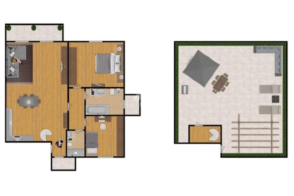 Trilocale Via Buozzi, Rozzano - planimetria 1